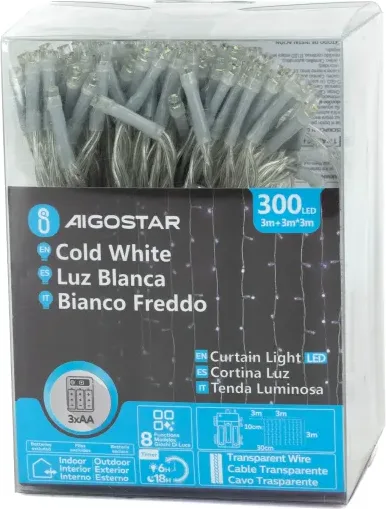 Tiras de Luces Led Navidad 3x3 mt pilas