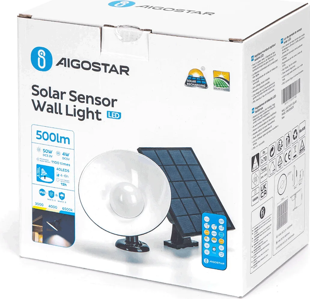 Luz pared solar Aigostar 50w IP65 — foto 2