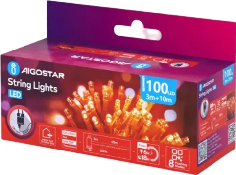 Tira Luces Led Navidad Luz Roja 3.6W 10m — foto 2