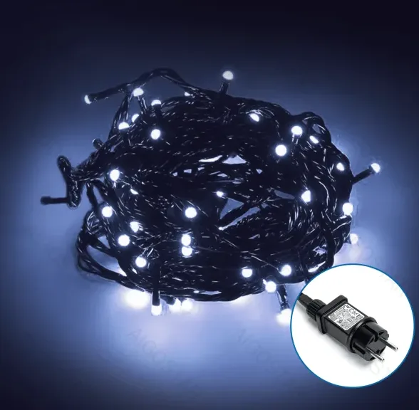 Tira de Luces Led de Navidad Luz Blanca 3.6W 10m enchufe — foto 5