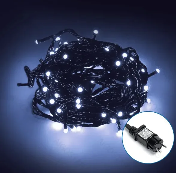 Tira de Luces Led de Navidad Luz Blanca 3.6W 10m enchufe — foto 3