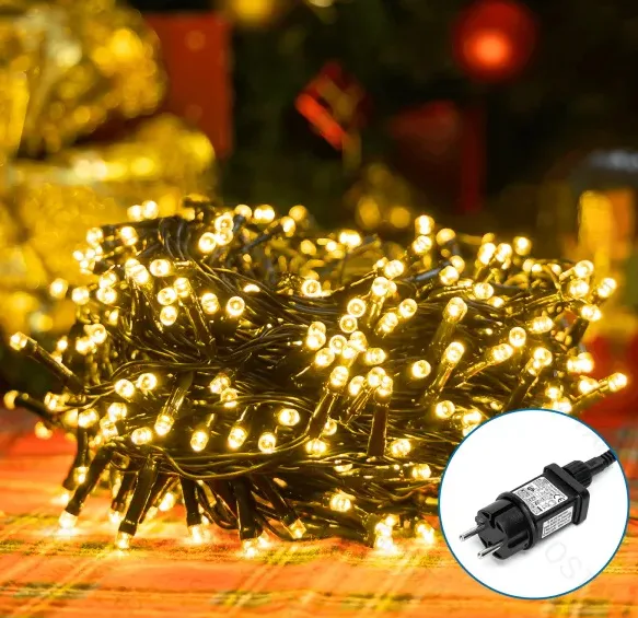 Tira de Luces Led de Navidad Luz Calida 3.6W 10m enchufe — foto 3
