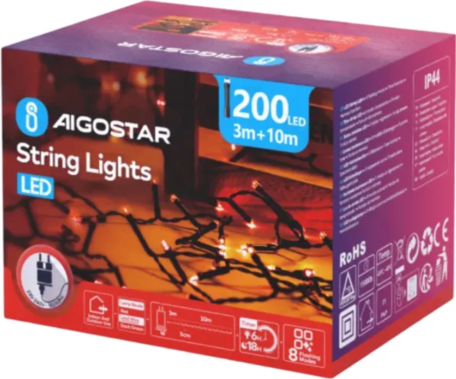 Tira Luces Led Navidad Luz Roja 3.6W 10m — foto 2
