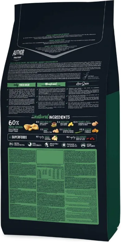Pienso Perros Ownat Author Pollo Fresco 10 Kg — foto 3