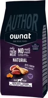 Pienso Perros Ownat Author  Pato Fresco 10 Kg