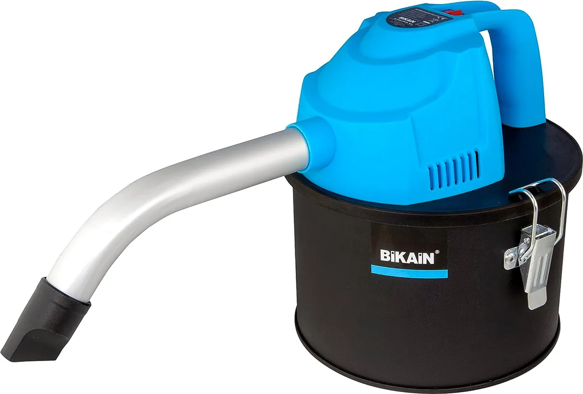 Bikain Aspirador de Ceniza para pellets. 600W. 4 litros Pellet, 600 W, Azul