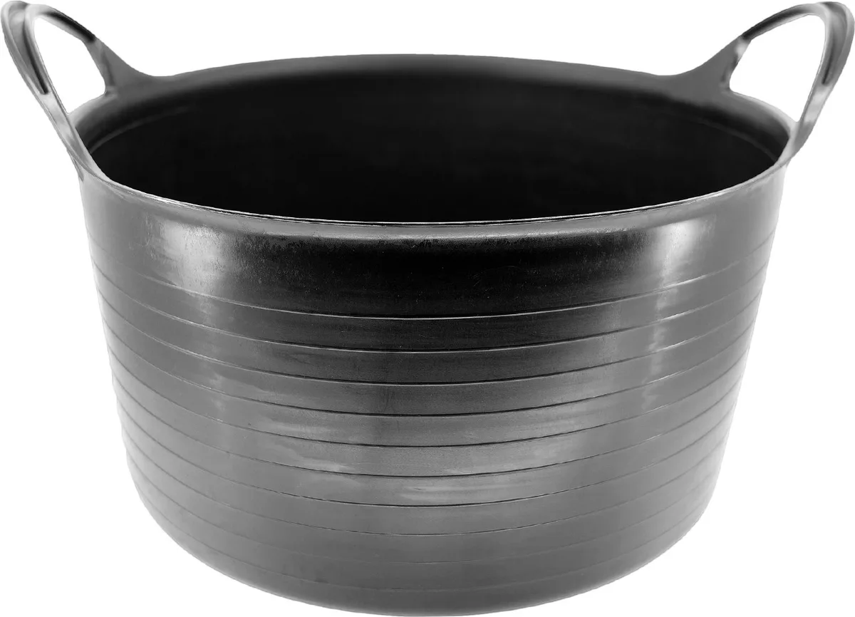 Cesto Vendimia / Capazo Plastico 14l Negro