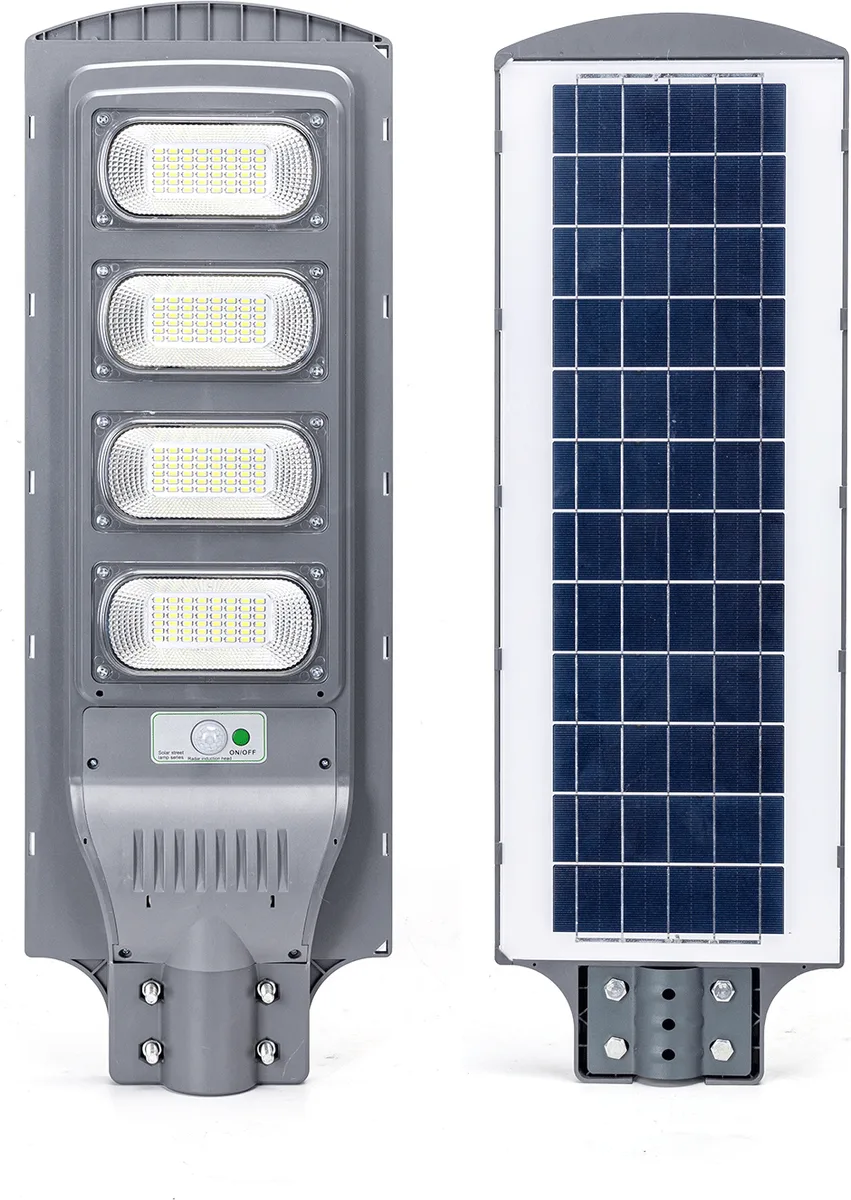 Farola solar led exterior 200w con sensor movimiento y control remoto Aigostar — foto 2
