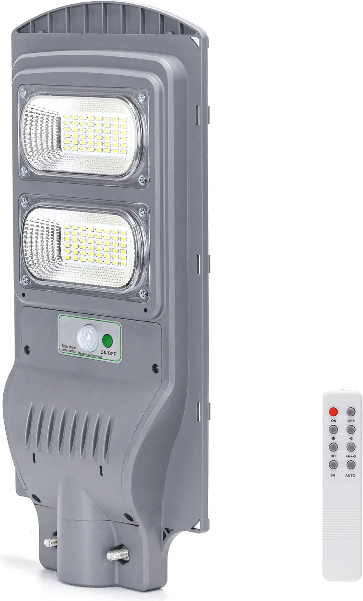 Farola Solar Exterior 100w con Sensor Movimiento y Control Remoto Aigostar — foto principal