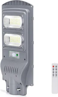 Farola Solar Exterior 100w con Sensor Movimiento y Control Remoto Aigostar