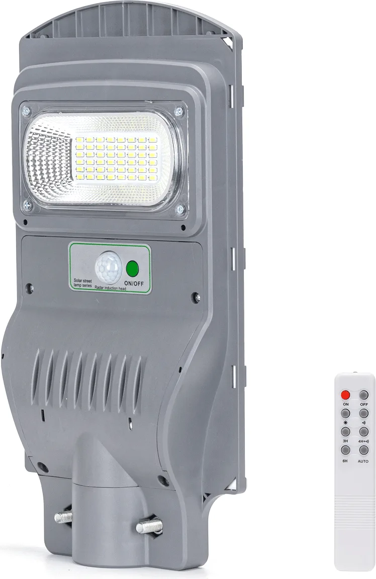 Farola solar led exterior 50w con sensor movimiento y control remoto Aigostar — foto principal