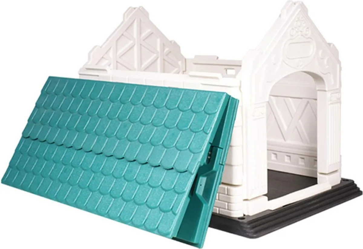 Caseta perro plastico exterior resistente Dog Villa Nobleza L — foto 2