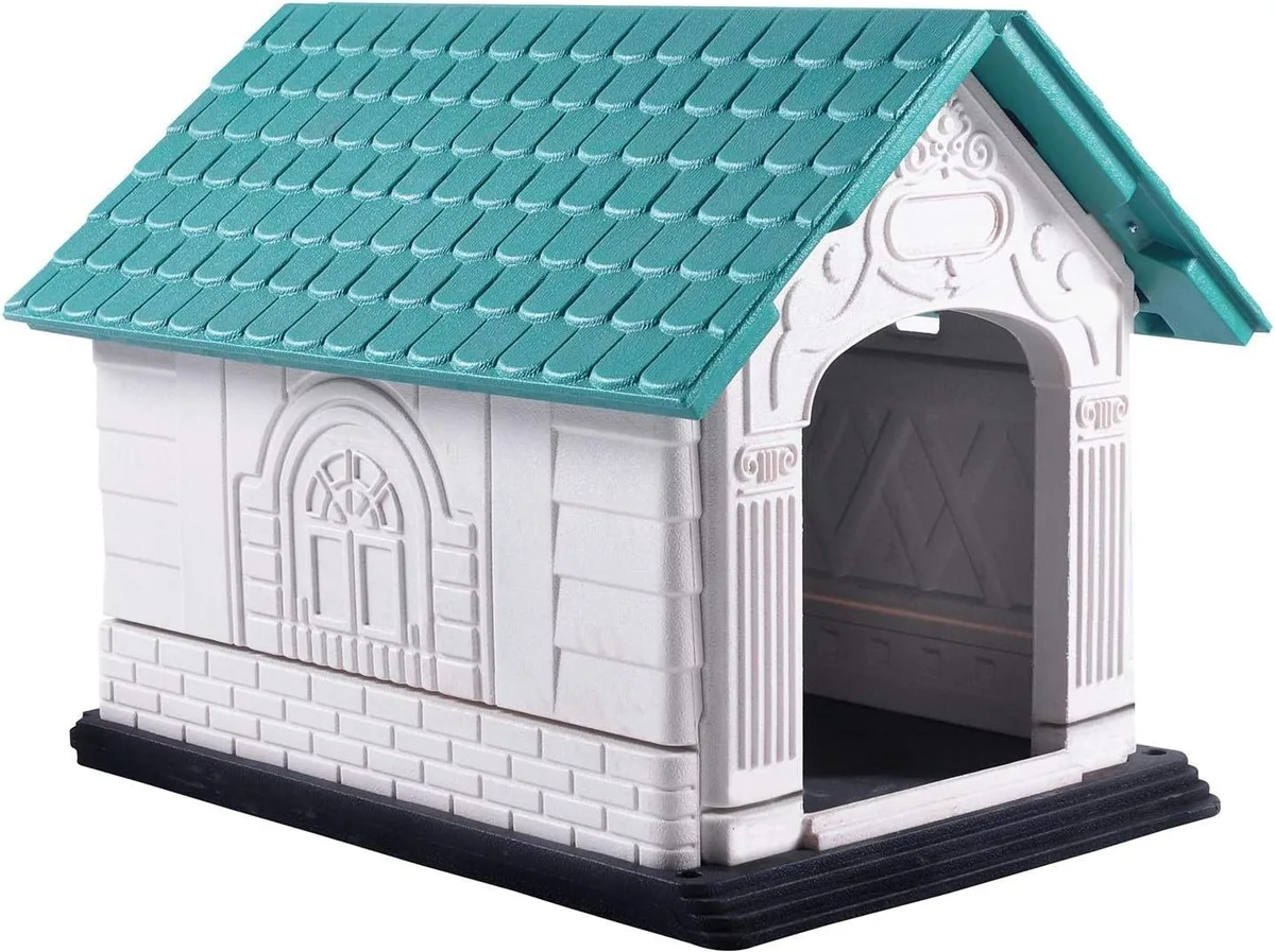 Caseta perro plastico exterior resistente Dog Villa Nobleza S — foto 2