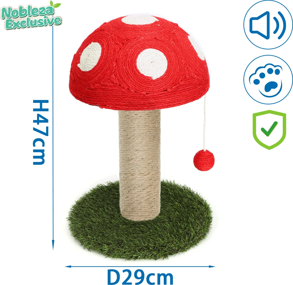 Rascador arbol para gatos con forma de seta — foto 4