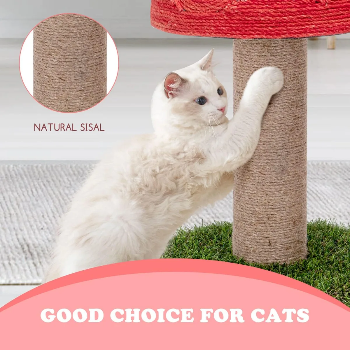 Rascador arbol para gatos con forma de seta — foto 9