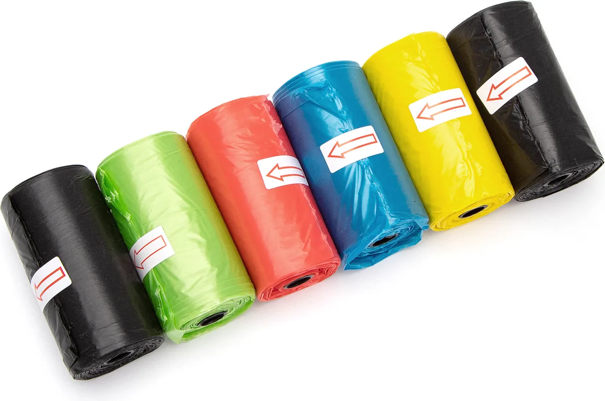 Pack de 6 bolsas de Basura Excrementos Perros