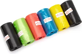 Pack de 6 bolsas de Basura Excrementos Perros