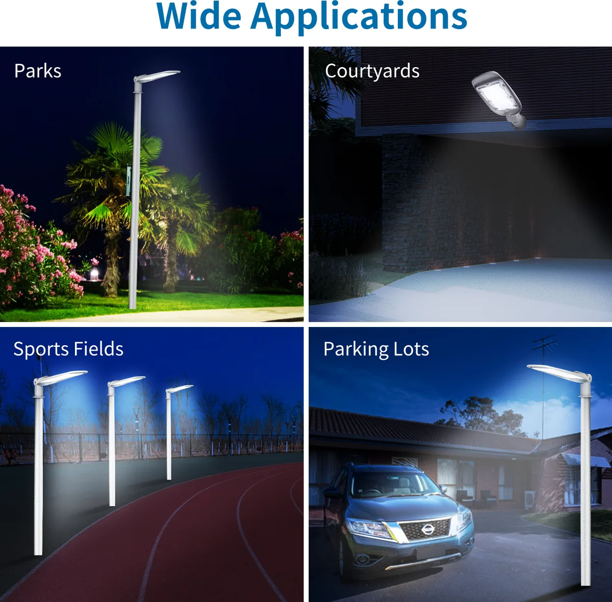 Farola led exterior doble Slim 150w Aigostar 6500k 13200lm — foto 5