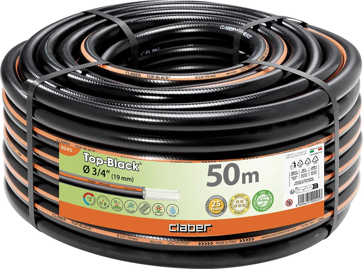 Manguera Riego Claber Top Black 50 metros 3/4" — foto principal
