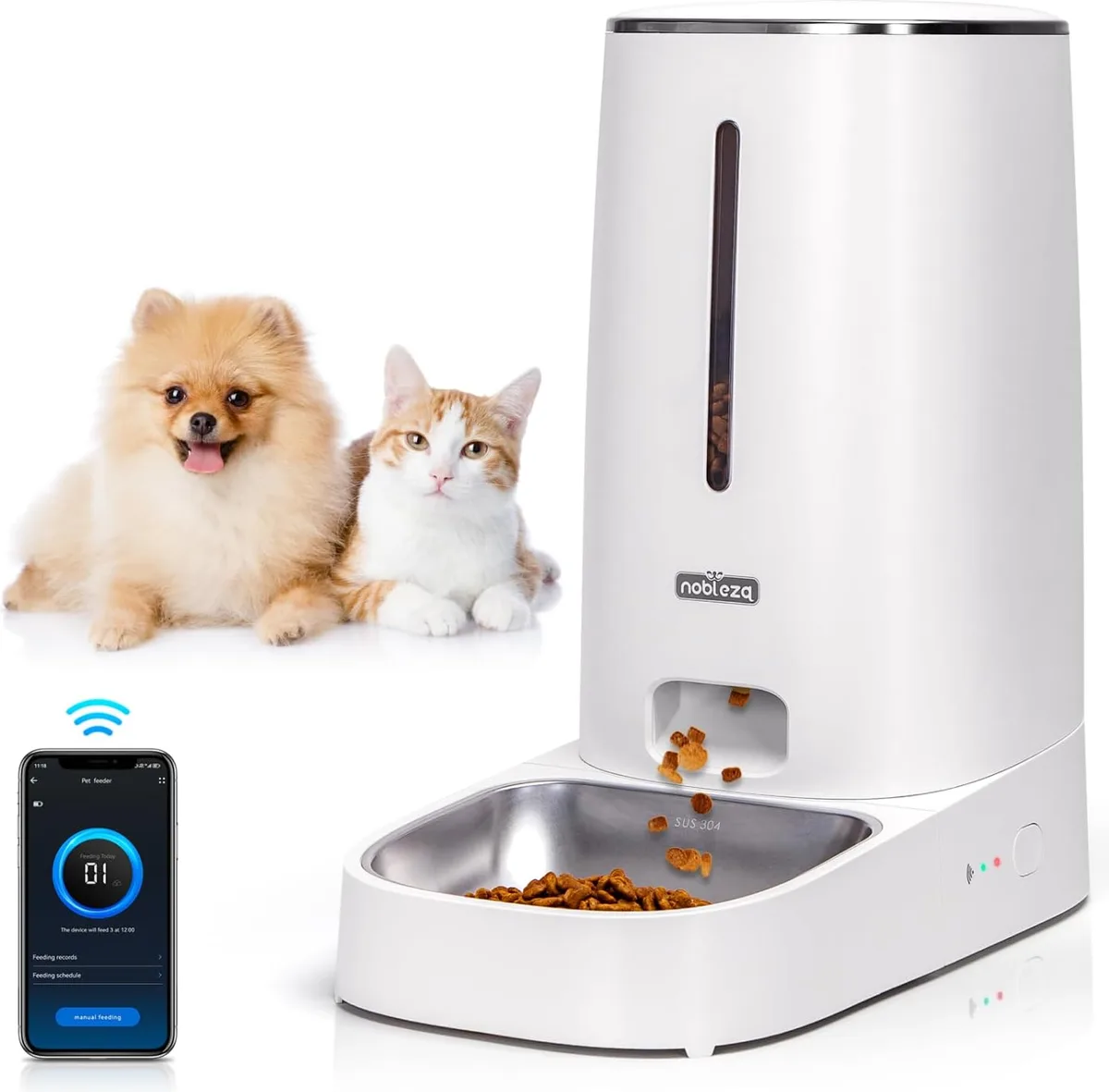 Comedero Automatico para Gatos y Perro 2.4G WiFi 4L