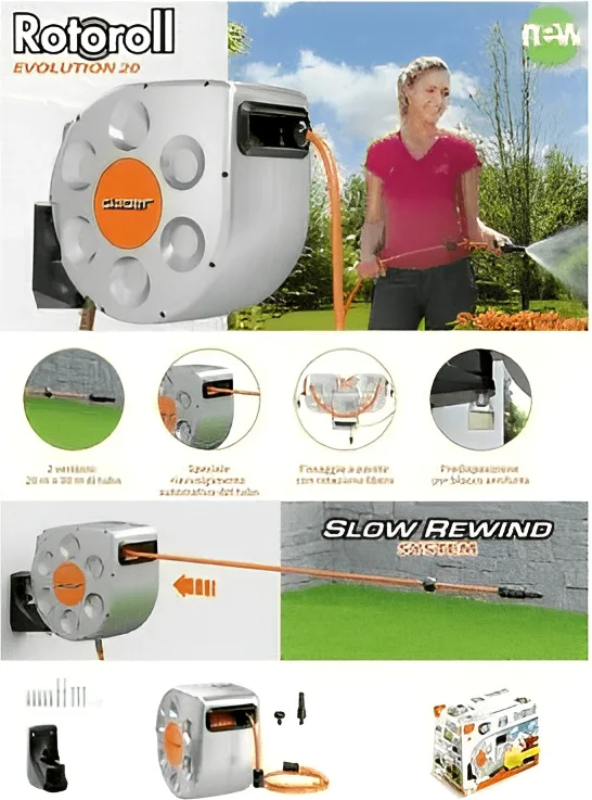 Enrollador Automatico Rotoroll Evolution 10m Claber — foto 7
