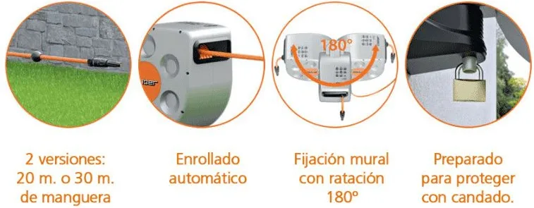 Enrollador Automatico Rotoroll Evolution 10m Claber — foto 3