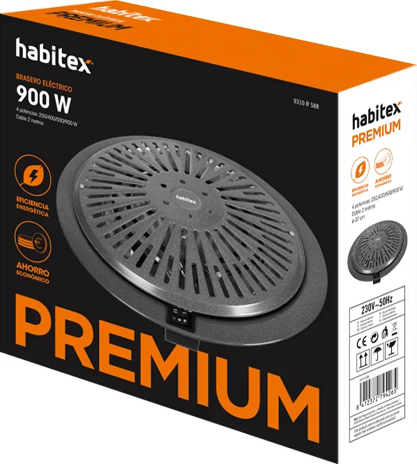 Brasero Electrico Bajo Consumo Premium 900w Habitex — foto 3