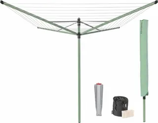 Tendedero Rotary Lift-O-Matic 4 Brazos 50 Metros Leaf Green con Accesorios