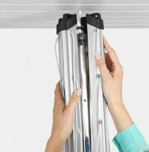 Tendedero Rotary Essential 4 Brazos 50 Metros Metallic Grey — foto 4