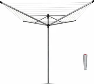 Tendedero Rotary Lift-O-Matic 4 Brazos 50 Metros Metallic Gray