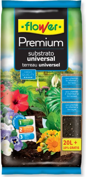 Sustrato Universal Premium Flower 20 litros + 20% Gratis