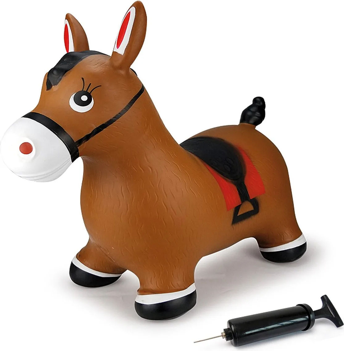 Caballo Saltarin Hinchable - Juguete Animal Marron con Bomba Incluida — foto 2