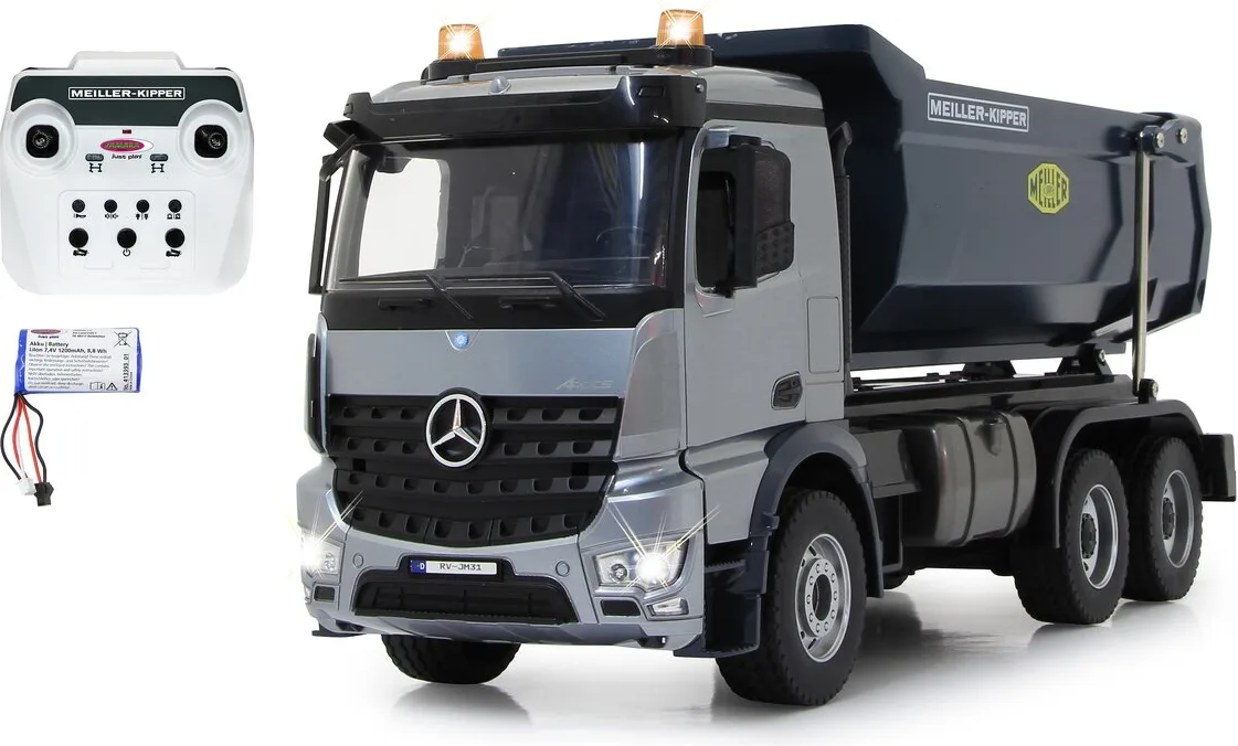 Camion Teledirigido Volquete Mercedes Benz Arocs 1:20 Metal Meiller 2,4GHz — foto principal