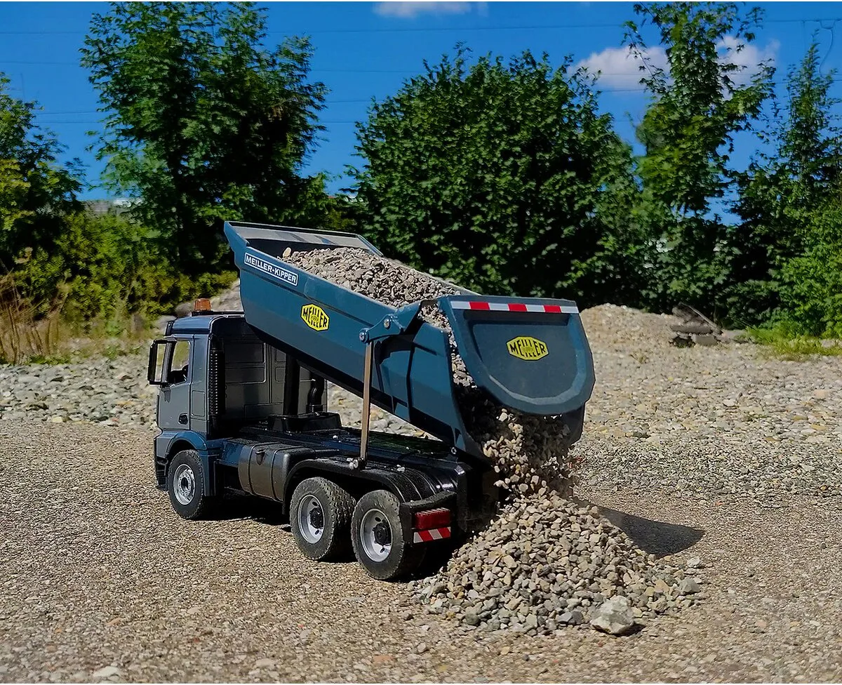 Camion Teledirigido Volquete Mercedes Benz Arocs 1:20 Metal Meiller 2,4GHz — foto 4