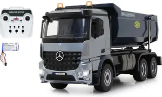 Camion Teledirigido Volquete Mercedes Benz Arocs 1:20 Metal Meiller 2,4GHz