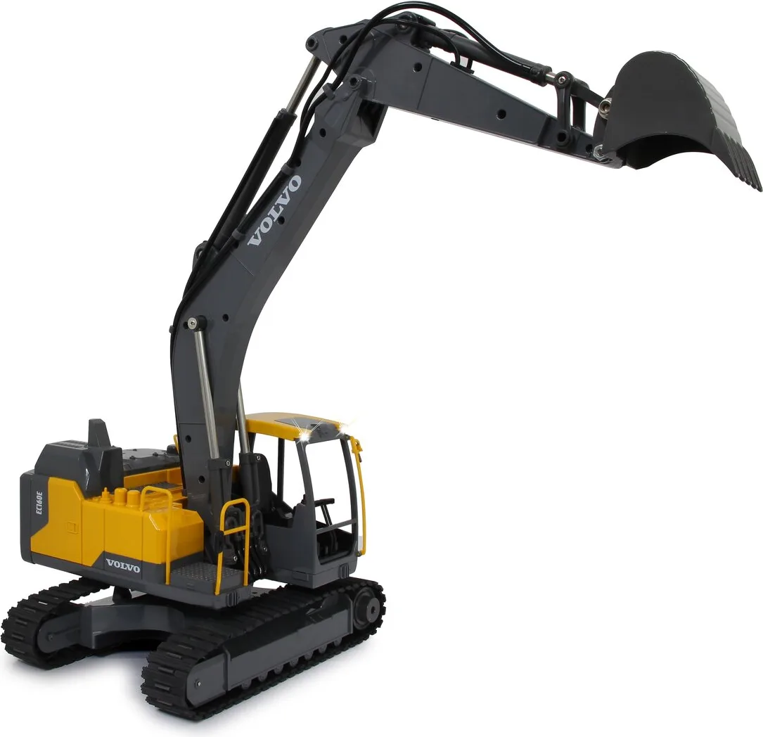 Excavadora Radio Control Volvo EC160E Metal 1:16 con Cubo y Martillo Neumatico 2,4GHz — foto 5