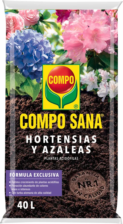Sustrato Compo Sana Hortensias y Azaleas 40 litros