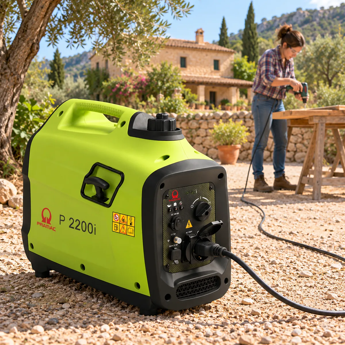 Generador inverter Pramac P2200i · 1.900 W · gasolina — foto 4
