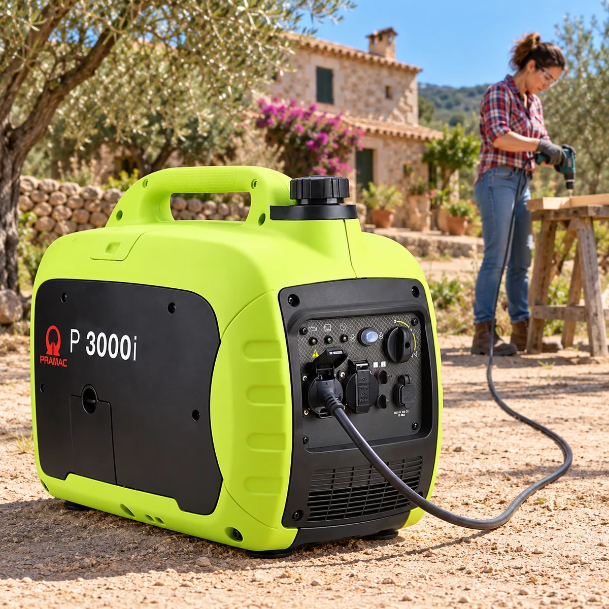 Generador inverter Pramac P3000i · 2.300 W · PowerRush — foto 4