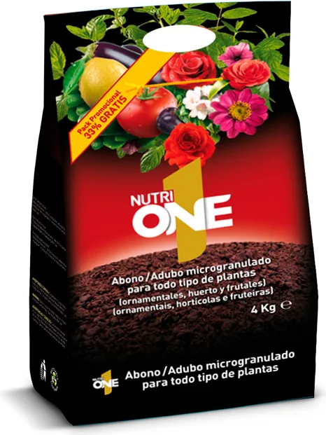 Abono Granulado Nutri 1 One Fertilizante Premium 4 Kg