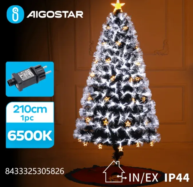 Arbol de Navidad con Luces Led - Luz Fria 210 cm — foto 2