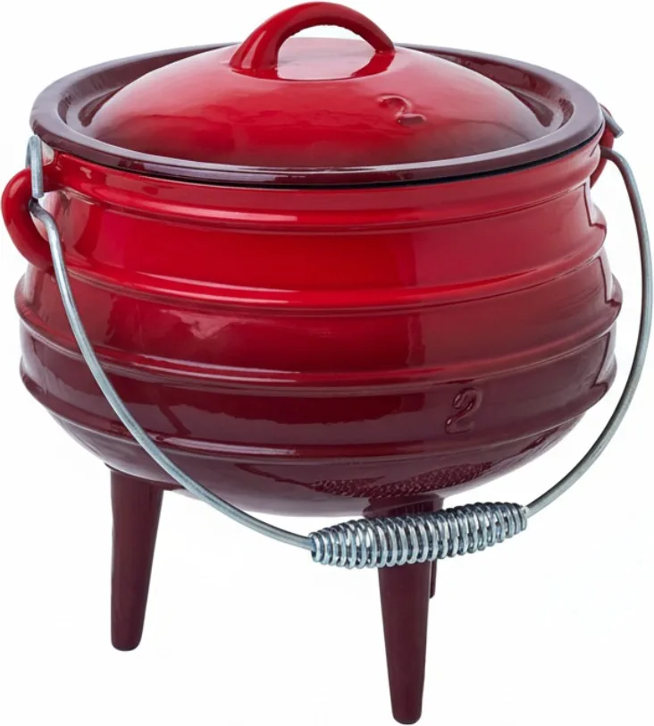 Pote Esmaltado Rojo 6 Litros