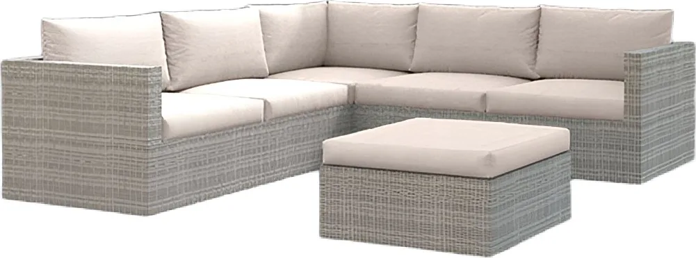 Set Rinconera Ratan.2 Sofas+Rinconera+Mesa