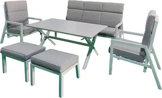 Conjunto Jardin Filipinas Sofa + 2 Sillones + 2 Pufs + Mesa Alta