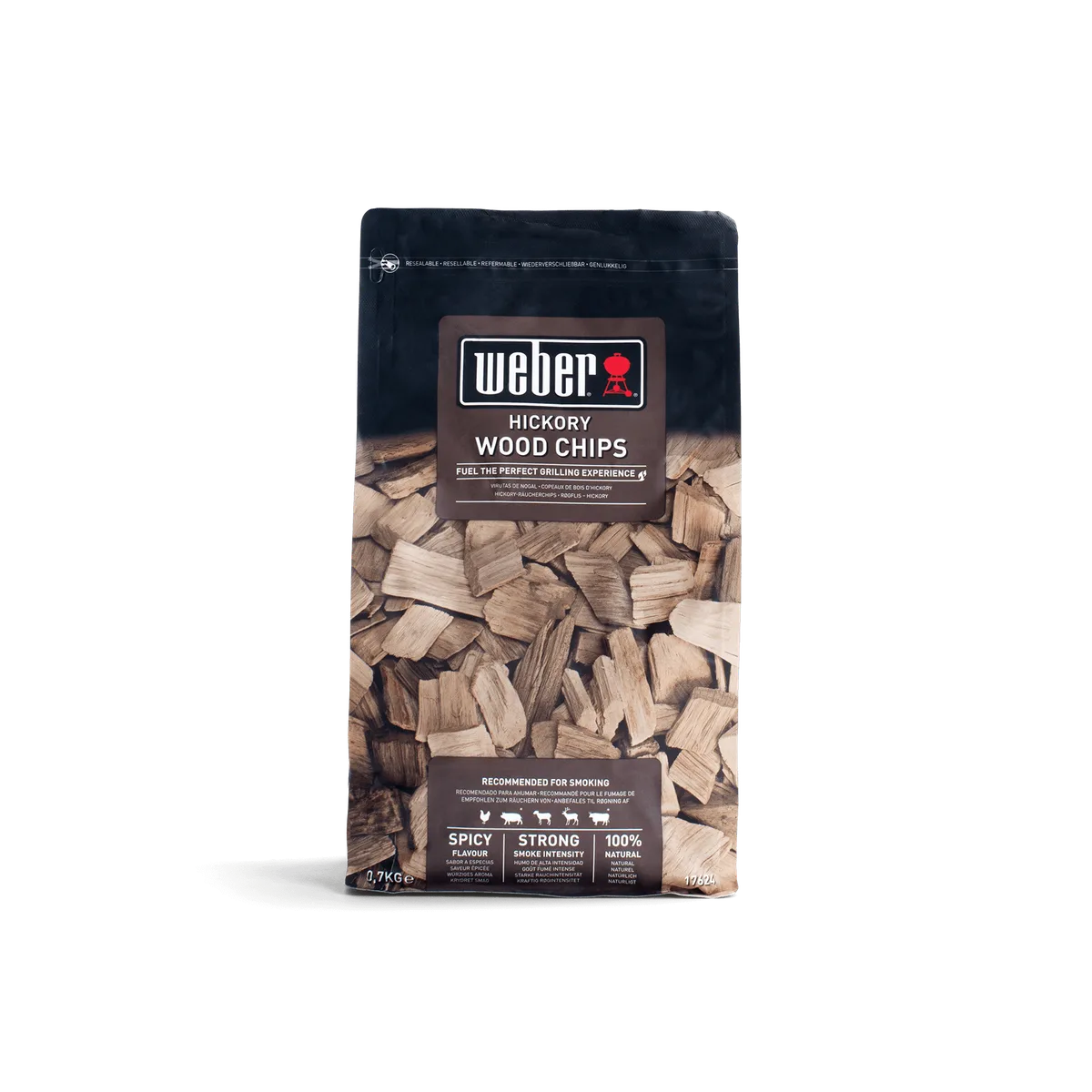 Astillas de Madera de Nogal americano para ahumar - Bolsa de 0.7 kg