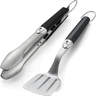 Kit Utensilios Premium - Modelo pequeño, 2 Piezas, Acero Inoxidable, Negro
