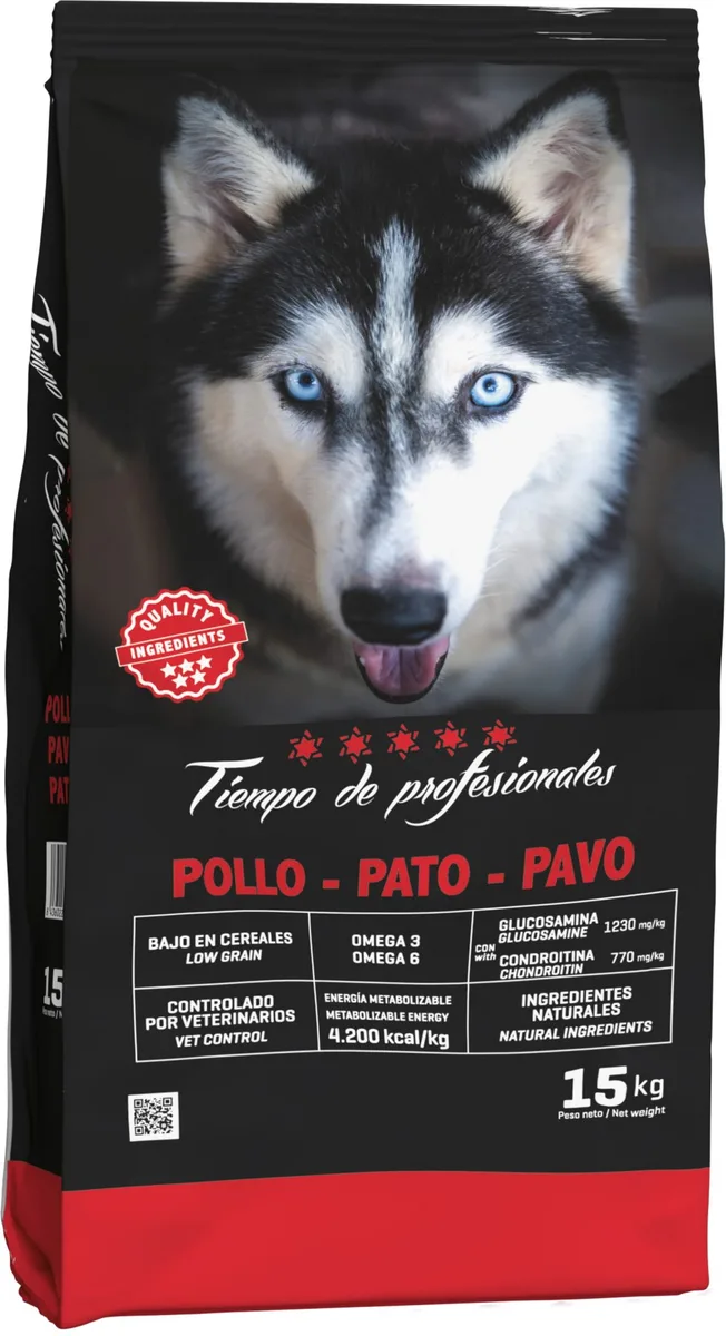 Pienso Perros Tiempo de Profesionales Pollo Pato y Pavo 15 kg — foto principal