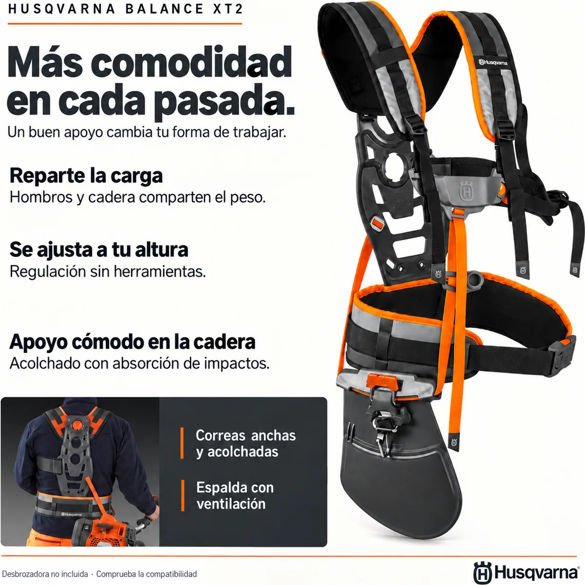 Arnes Desbrozadora Husqvarna Balance Xt2 — foto 2