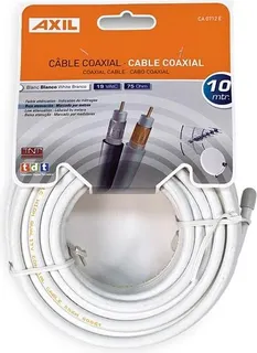 Cable Coaxial 10 Metros Blanco Axil