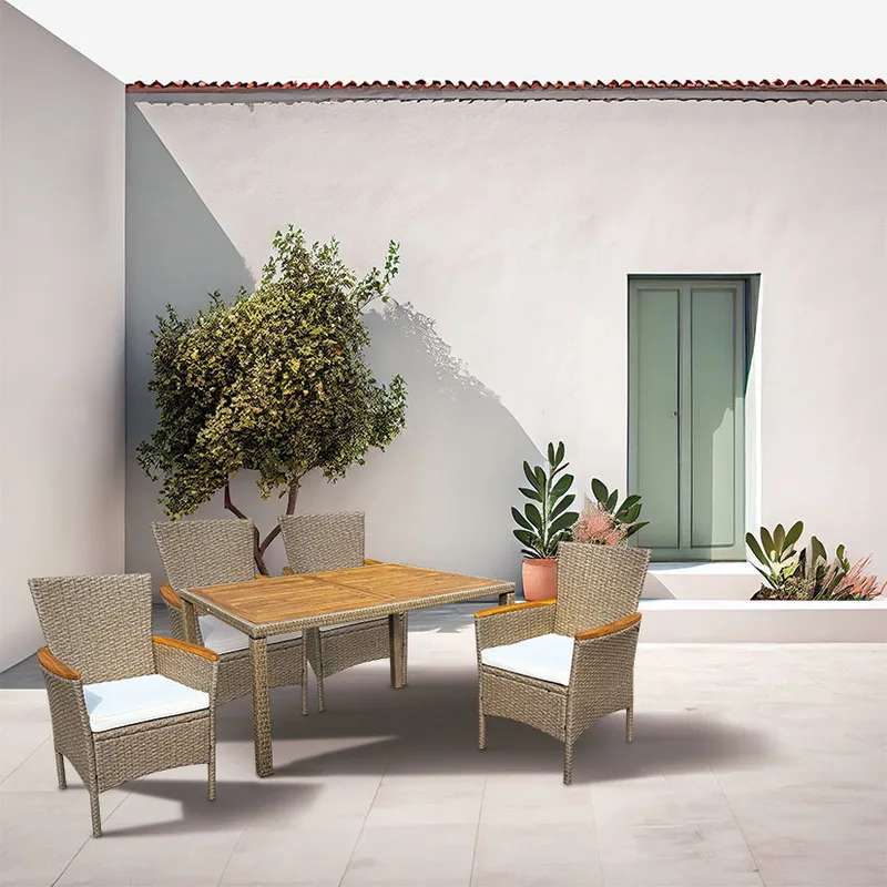 Mesa Acero/Ratan 150 cm — foto 2